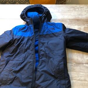 Boys North Face Winter Coat reversible